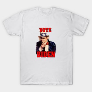 Vote Joe Biden Uncle Sam 2024 Color T-Shirt